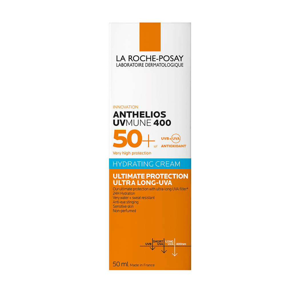 لا روش بوزيه أنثيليوس يوفي ميون 400 كريم مرطب SPF 50+ 50 مل