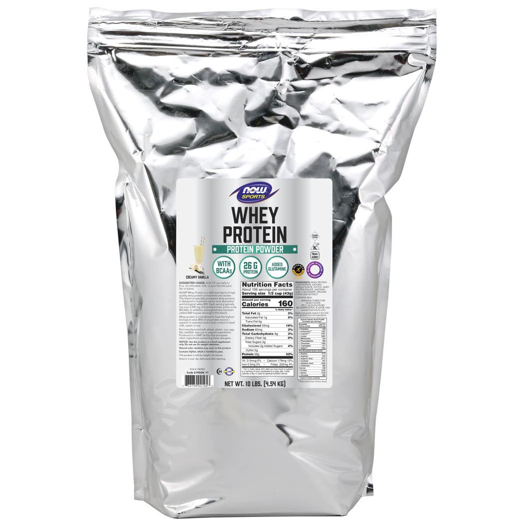 Now Sports Whey Protein Vanilla 10 Lb