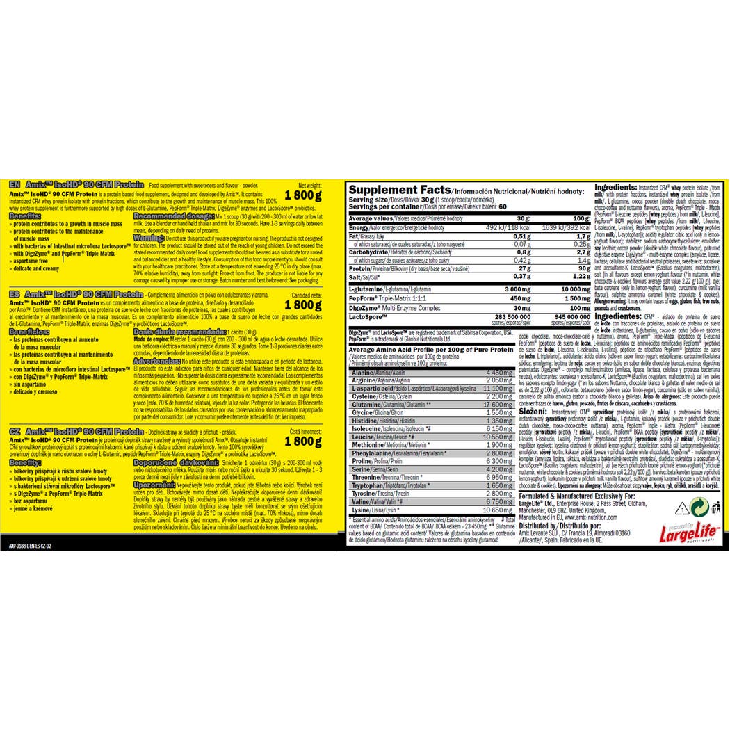 Amix Iso Hd 90 Cfm 800 G Double White Chocolate