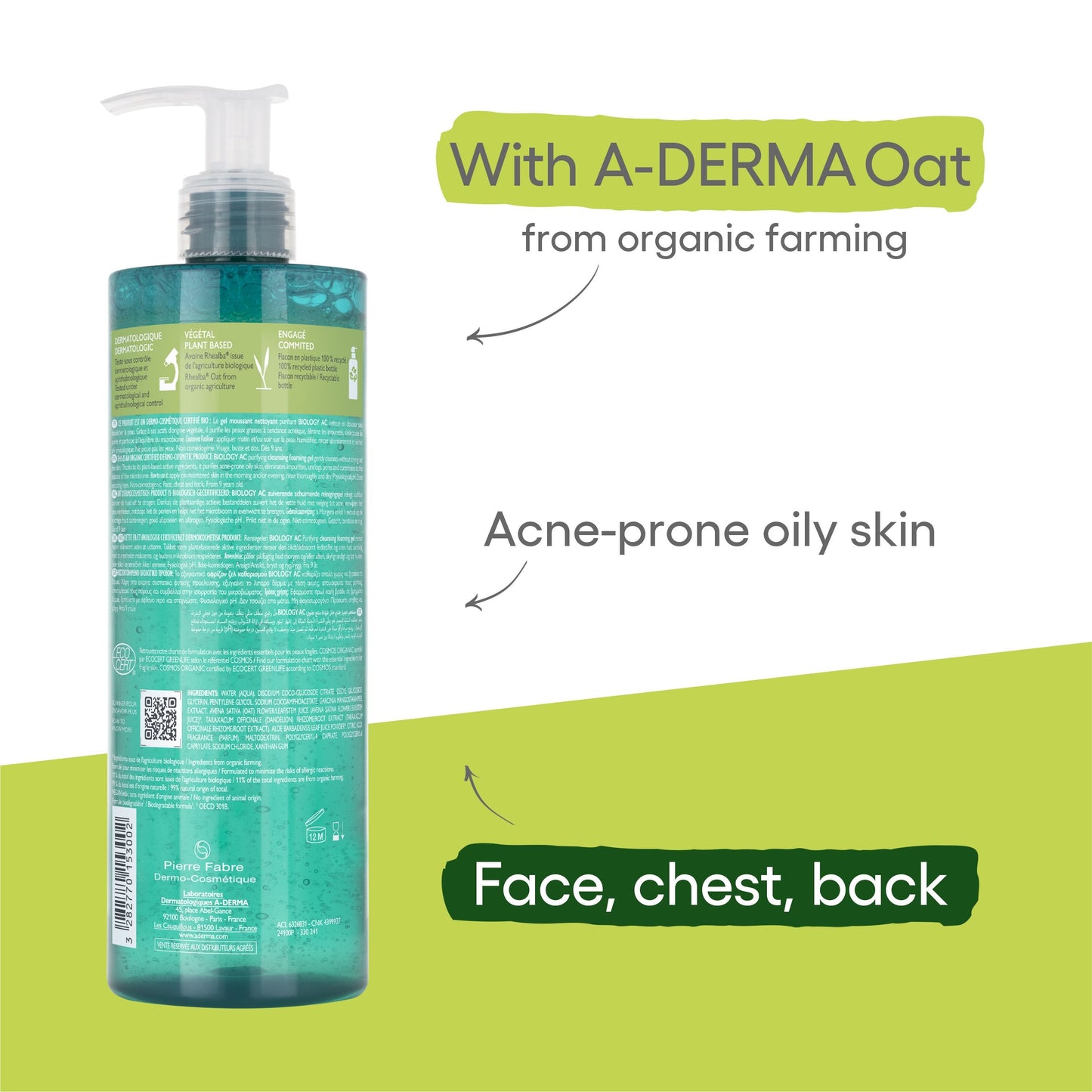 Aderma Foaming Gel 400 ml
