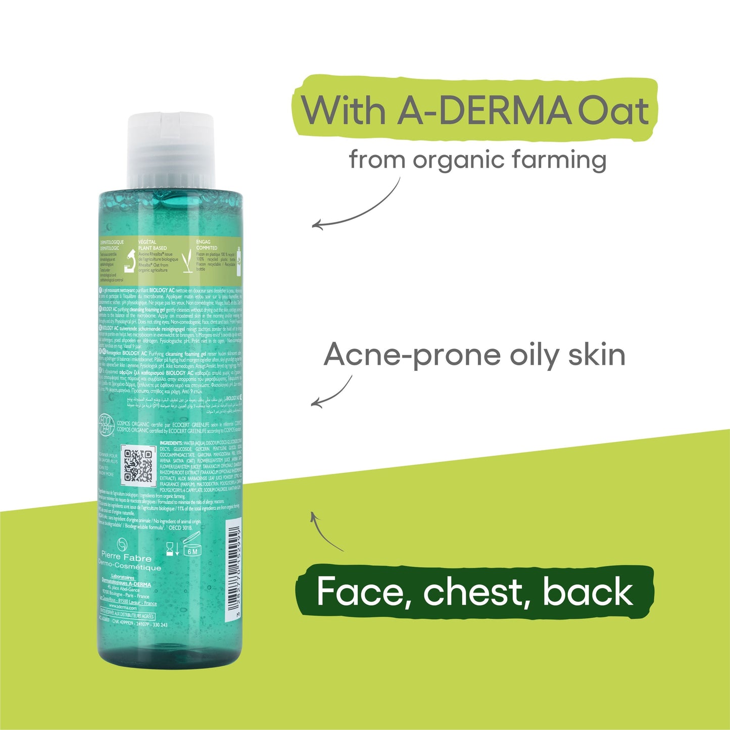 Aderma Biological/Physac Cleansing Gel 200ml