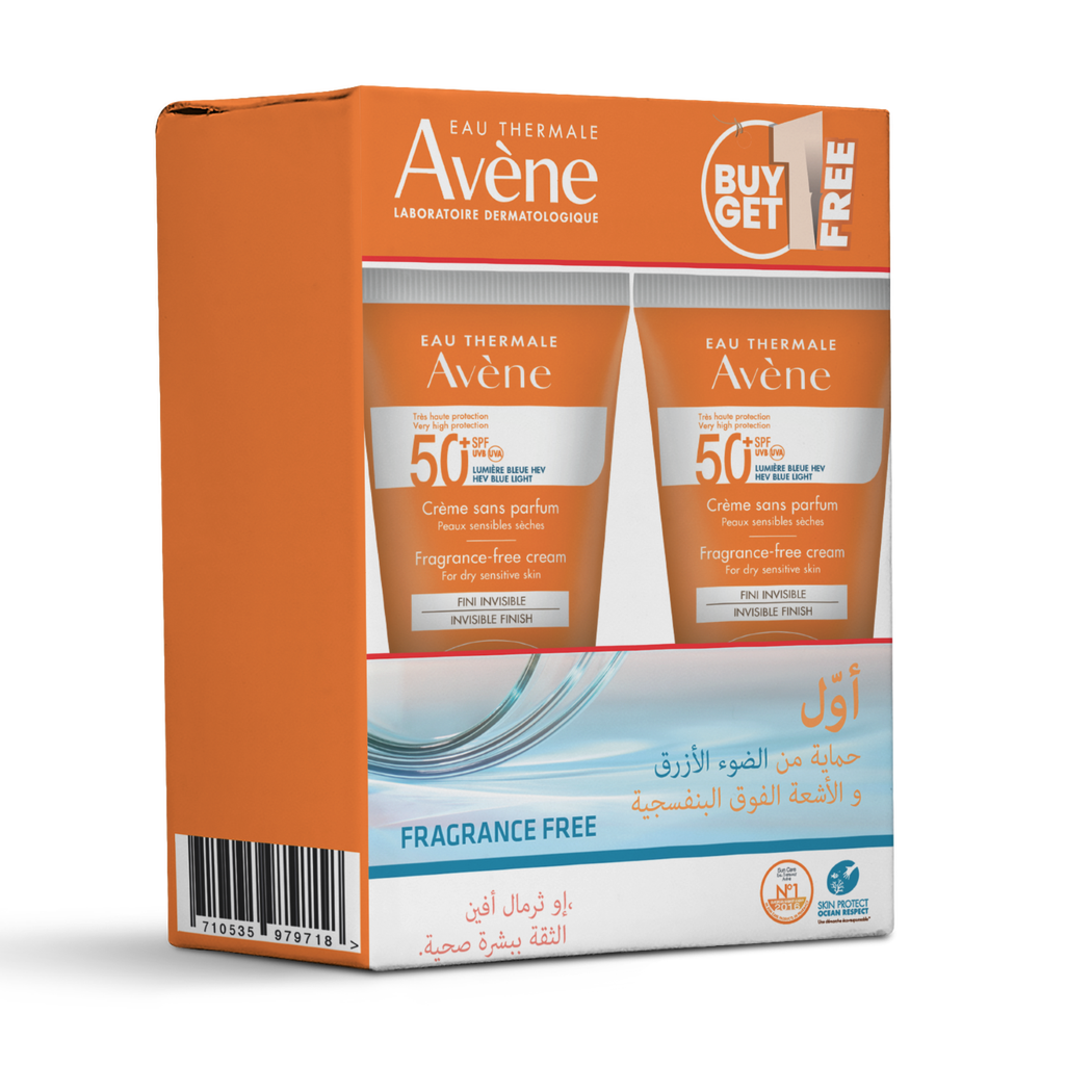 Avene Cream SPF50+ Fragrance-Free 50ml Promo Pack 1+1