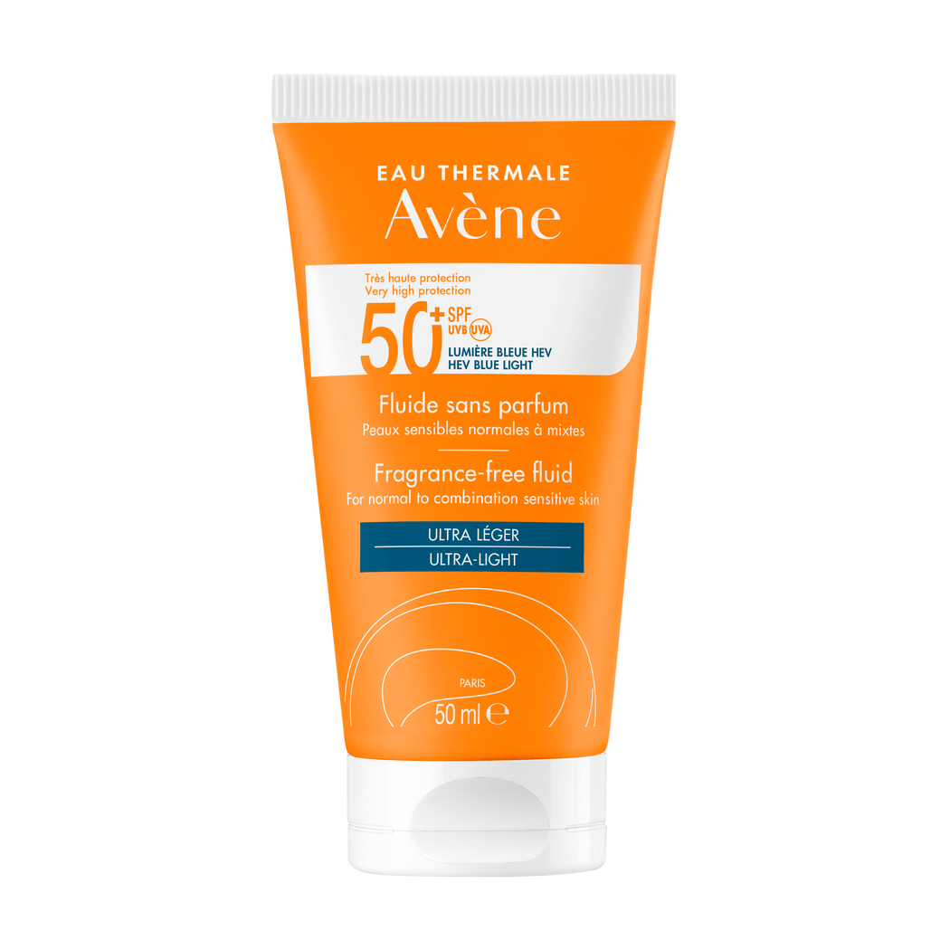 افين واقي شمس فلويد SPF 50 للبشرة الحساسة- 50 مل- مجموعة من قطعتين