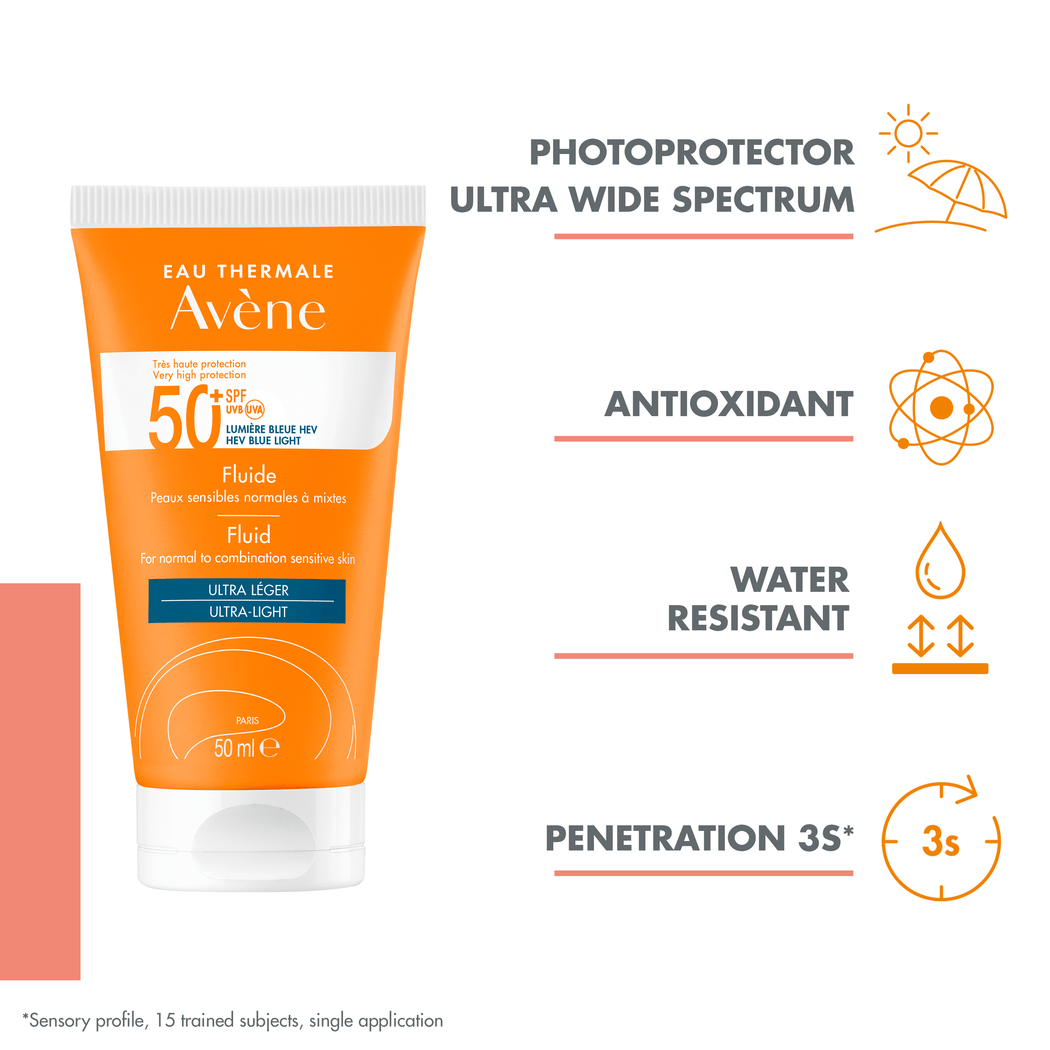 افين واقى شمس سائل 50 مل SPF 50