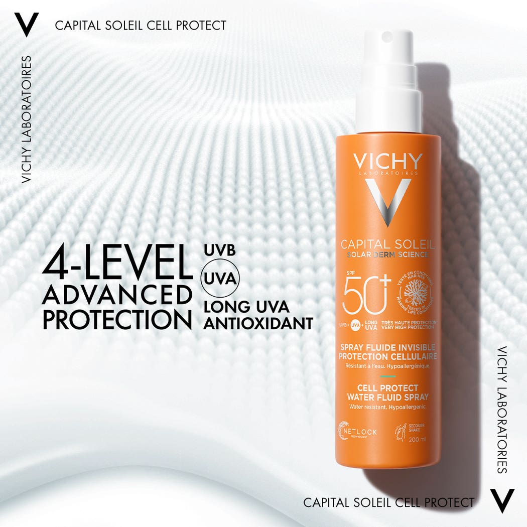 فيشي كابيتال سولاي بخاخ سائل حماية غير مرئية SPF 50 200 مل
