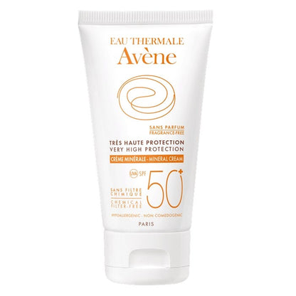 Avène Mineral Sunscreen Cream Unscented SPF 50 50ml