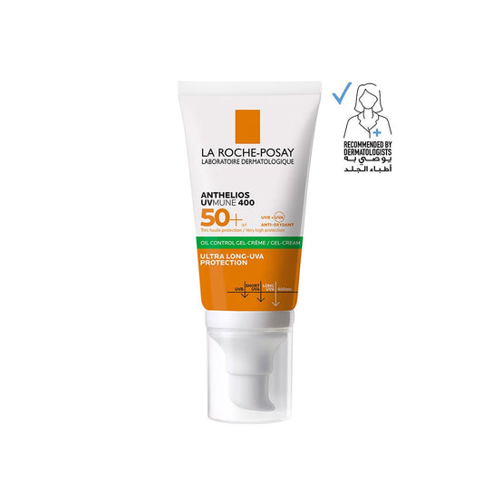 لا روش بوزيه أنثيليوس يوفيميون 400 كريم جل واقي شمس للبشرة الدهنية SPF 50+ 50 مل