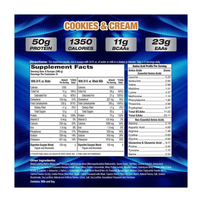 إم إتش بي أب يور ماس XXXL 1350 بنكهة الكوكيز والكريمة 2.72 كجم مسحوق