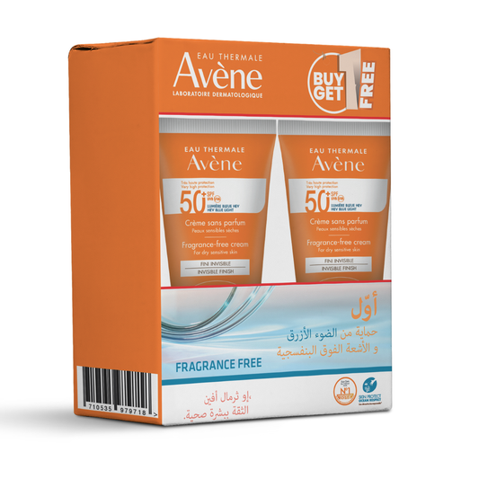 Avene Cream SPF50+ Fragrance-Free 50ml Promo Pack 1+1