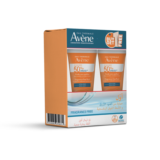 Avène Light Fluid Fragrance-Free Skin (1+1) 50ml