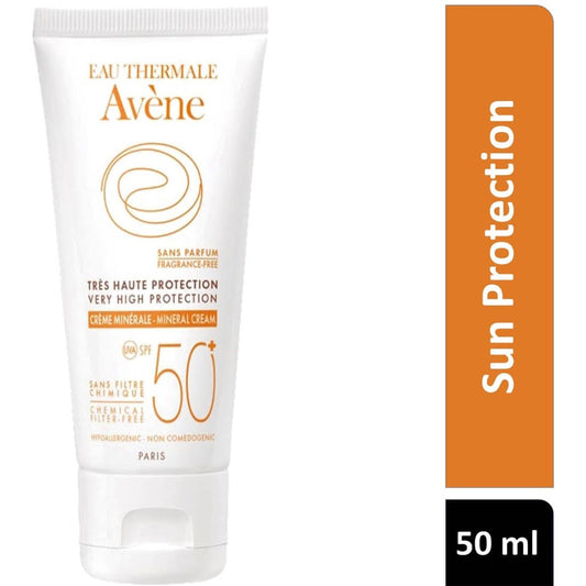 Avène Mineral Sunscreen Cream Unscented SPF 50 50ml