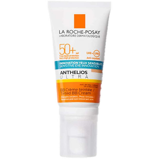 لا روش بوزيه أنثيليوس ألترا كمفورت كريم ملوّن بي بي+SPF50 حماية من الشمس للبشرة الجافة 50مل
